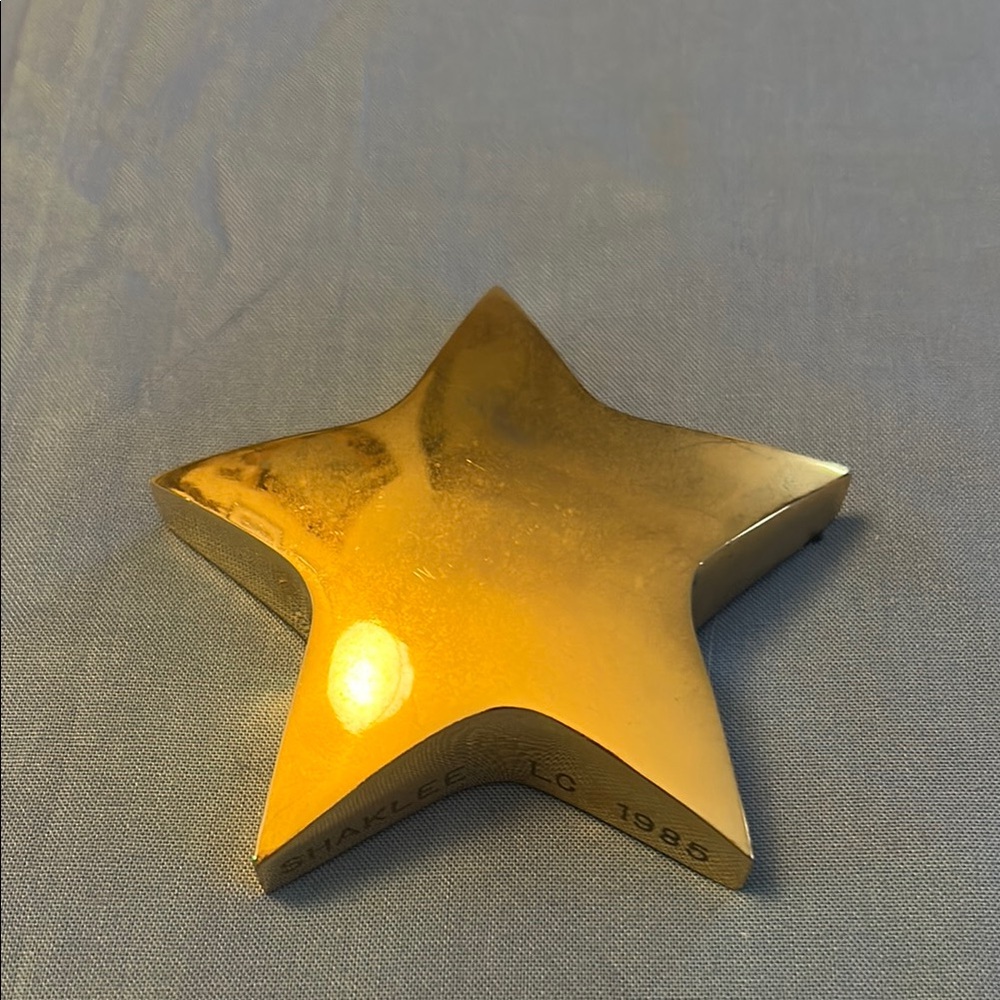 Shaklee Gold Star Paperweight Award 1985 Great Teacher Gift! ⭐️